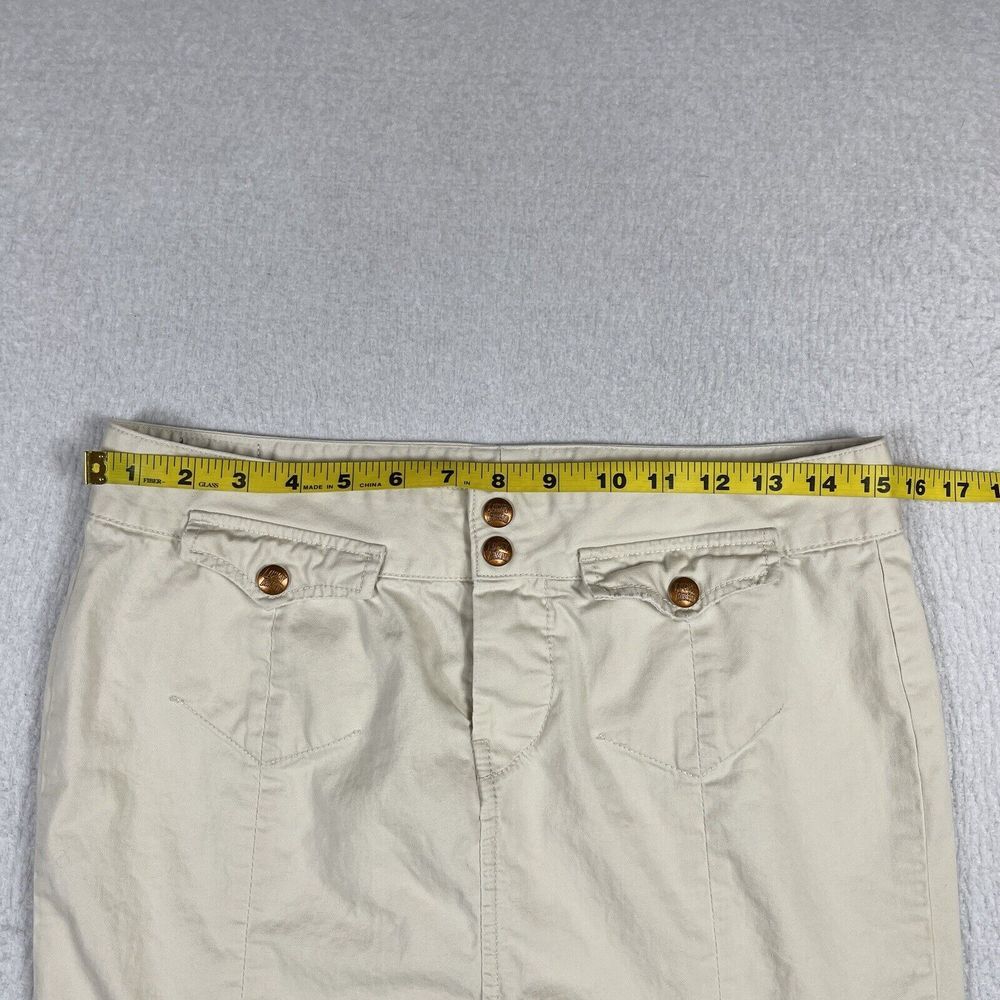 Lucky Brand Skirt Womens 28 Beige Career Church Workwear Everyday Boho - Picture 6 of 16